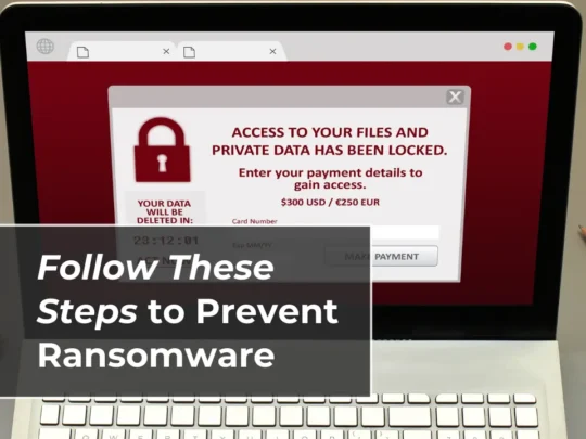 Stop Ransomware with These Steps