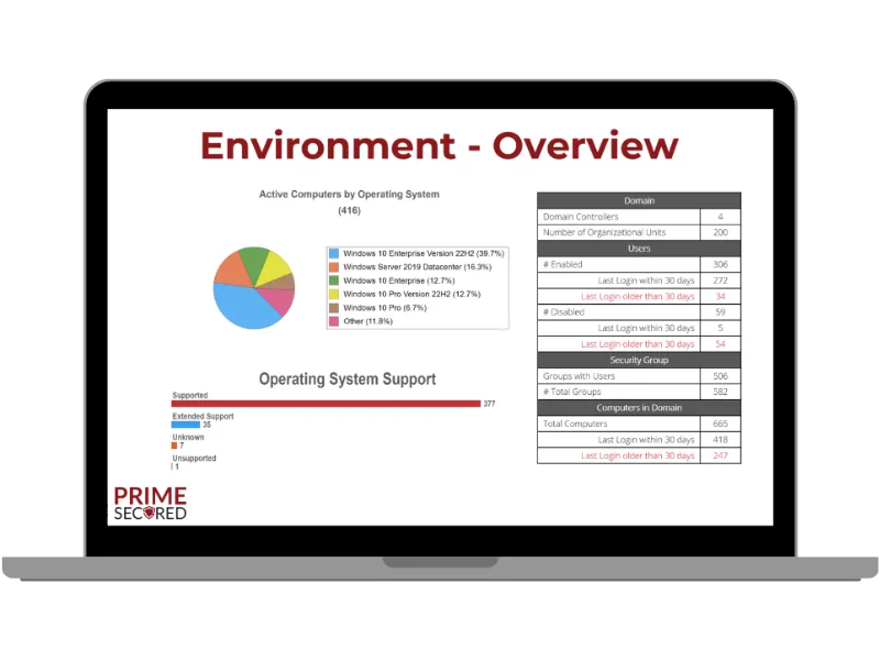 Example Results from an IT Network Assessment